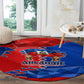 Haiti Flag Day Arcahaie 1803 Round Carpet Geometric Low Poly Flag Art - Birthplace Of Liberty Graphic