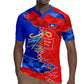 Haiti Flag Day Arcahaie 1803 Rugby Jersey Geometric Low Poly Flag Art - Birthplace Of Liberty Graphic
