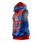Haiti Flag Day Arcahaie 1803 Sleeveless Hoodie Geometric Low Poly Flag Art - Birthplace Of Liberty Graphic