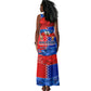 Haiti Flag Day Arcahaie 1803 Tank Maxi Dress Geometric Low Poly Flag Art - Birthplace Of Liberty Graphic