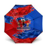 Haiti Flag Day Arcahaie 1803 Umbrella Geometric Low Poly Flag Art - Birthplace Of Liberty Graphic