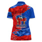 Haiti Flag Day Arcahaie 1803 Women Polo Shirt Geometric Low Poly Flag Art - Birthplace Of Liberty Graphic