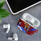 Haiti Flag Day Soul Of The Free L Union Fait La Force AirPods Case Peace Dove And Power Fist Art With Hibiscus And Broken Chains