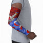 Haiti Flag Day Soul Of The Free L Union Fait La Force Arm Sleeves Peace Dove And Power Fist Art With Hibiscus And Broken Chains
