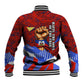 Haiti Flag Day Soul Of The Free L Union Fait La Force Baseball Jacket Peace Dove And Power Fist Art With Hibiscus And Broken Chains