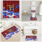 Haiti Flag Day Soul Of The Free L Union Fait La Force Bathroom Set Peace Dove And Power Fist Art With Hibiscus And Broken Chains