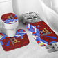 Haiti Flag Day Soul Of The Free L Union Fait La Force Bathroom Set Peace Dove And Power Fist Art With Hibiscus And Broken Chains