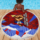 Haiti Flag Day Soul Of The Free L Union Fait La Force Beach Blanket Peace Dove And Power Fist Art With Hibiscus And Broken Chains