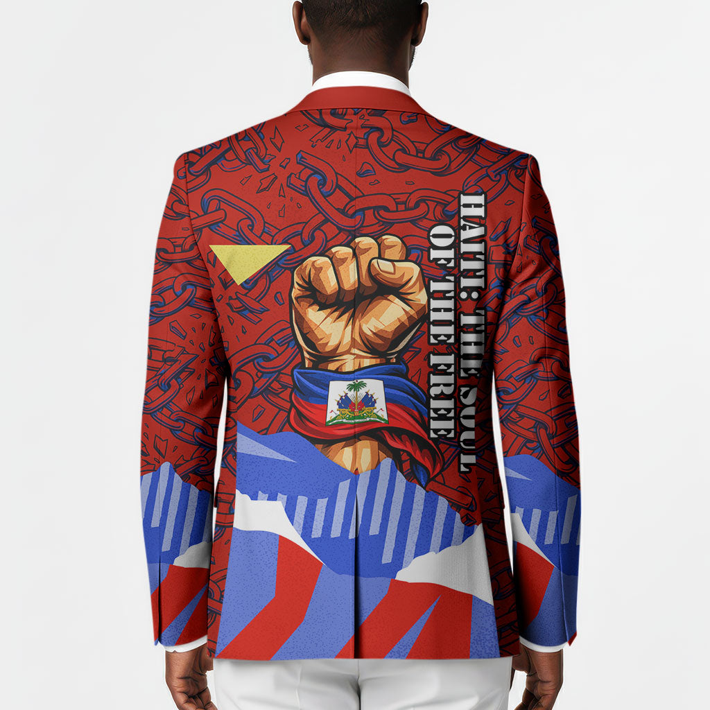 Haiti Flag Day Soul Of The Free L Union Fait La Force Blazer Peace Dove And Power Fist Art With Hibiscus And Broken Chains