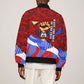 Haiti Flag Day Soul Of The Free L Union Fait La Force Bomber Jacket Peace Dove And Power Fist Art With Hibiscus And Broken Chains