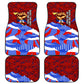 Haiti Flag Day Soul Of The Free L Union Fait La Force Car Mats Peace Dove And Power Fist Art With Hibiscus And Broken Chains