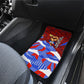 Haiti Flag Day Soul Of The Free L Union Fait La Force Car Mats Peace Dove And Power Fist Art With Hibiscus And Broken Chains