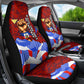 Haiti Flag Day Soul Of The Free L Union Fait La Force Car Seat Cover Peace Dove And Power Fist Art With Hibiscus And Broken Chains