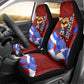 Haiti Flag Day Soul Of The Free L Union Fait La Force Car Seat Cover Peace Dove And Power Fist Art With Hibiscus And Broken Chains