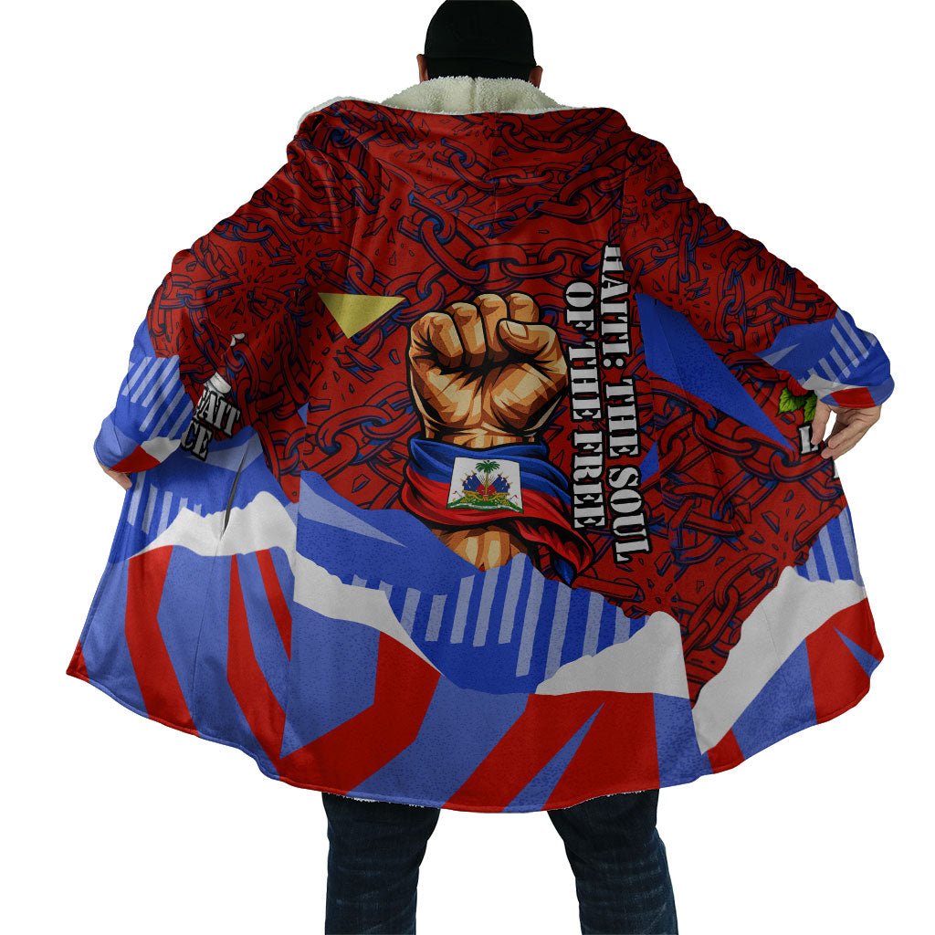 Haiti Flag Day Soul Of The Free L Union Fait La Force Cloak Peace Dove And Power Fist Art With Hibiscus And Broken Chains