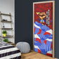 Haiti Flag Day Soul Of The Free L Union Fait La Force Door Cover Peace Dove And Power Fist Art With Hibiscus And Broken Chains