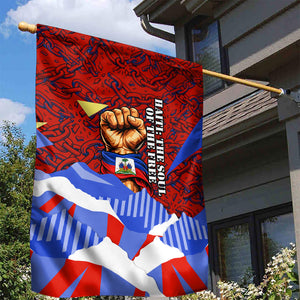 Haiti Flag Day Soul Of The Free L Union Fait La Force Garden Flag Peace Dove And Power Fist Art With Hibiscus And Broken Chains