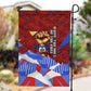 Haiti Flag Day Soul Of The Free L Union Fait La Force Garden Flag Peace Dove And Power Fist Art With Hibiscus And Broken Chains