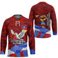 Haiti Flag Day Soul Of The Free L Union Fait La Force Hockey Jersey Peace Dove And Power Fist Art With Hibiscus And Broken Chains