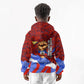 Haiti Flag Day Soul Of The Free L Union Fait La Force Kid Hoodie Peace Dove And Power Fist Art With Hibiscus And Broken Chains