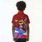 Haiti Flag Day Soul Of The Free L Union Fait La Force Kid Polo Shirt Peace Dove And Power Fist Art With Hibiscus And Broken Chains
