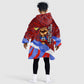 Haiti Flag Day Soul Of The Free L Union Fait La Force Kid Wearable Blanket Hoodie Peace Dove And Power Fist Art With Hibiscus And Broken Chains