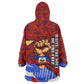 Haiti Flag Day Soul Of The Free L Union Fait La Force Kid Wearable Blanket Hoodie Peace Dove And Power Fist Art With Hibiscus And Broken Chains