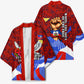 Haiti Flag Day Soul Of The Free L Union Fait La Force Kimono Peace Dove And Power Fist Art With Hibiscus And Broken Chains