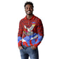 Haiti Flag Day Soul Of The Free L Union Fait La Force Long Sleeve Polo Shirt Peace Dove And Power Fist Art With Hibiscus And Broken Chains