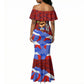 Haiti Flag Day Soul Of The Free L Union Fait La Force Mermaid Dress Peace Dove And Power Fist Art With Hibiscus And Broken Chains