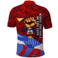 Haiti Flag Day Soul Of The Free L Union Fait La Force Polo Shirt Peace Dove And Power Fist Art With Hibiscus And Broken Chains