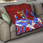 Haiti Flag Day Soul Of The Free L Union Fait La Force Quilt Peace Dove And Power Fist Art With Hibiscus And Broken Chains