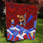 Haiti Flag Day Soul Of The Free L Union Fait La Force Quilt Peace Dove And Power Fist Art With Hibiscus And Broken Chains