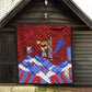 Haiti Flag Day Soul Of The Free L Union Fait La Force Quilt Peace Dove And Power Fist Art With Hibiscus And Broken Chains