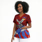 Haiti Flag Day Soul Of The Free L Union Fait La Force Scrub Top Peace Dove And Power Fist Art With Hibiscus And Broken Chains