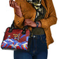 Haiti Flag Day Soul Of The Free L Union Fait La Force Shoulder Handbag Peace Dove And Power Fist Art With Hibiscus And Broken Chains
