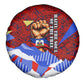 Haiti Flag Day Soul Of The Free L Union Fait La Force Spare Tire Cover Peace Dove And Power Fist Art With Hibiscus And Broken Chains