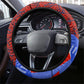 Haiti Flag Day Soul Of The Free L Union Fait La Force Steering Wheel Cover Peace Dove And Power Fist Art With Hibiscus And Broken Chains