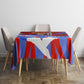 Haiti Flag Day Soul Of The Free L Union Fait La Force Tablecloth Peace Dove And Power Fist Art With Hibiscus And Broken Chains