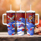 Haiti Flag Day Soul Of The Free L Union Fait La Force Tumbler With Handle Peace Dove And Power Fist Art With Hibiscus And Broken Chains