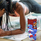 Haiti Flag Day Soul Of The Free L Union Fait La Force Tumbler With Handle Peace Dove And Power Fist Art With Hibiscus And Broken Chains