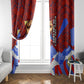 Haiti Flag Day Soul Of The Free L Union Fait La Force Window Curtain Peace Dove And Power Fist Art With Hibiscus And Broken Chains