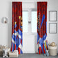 Haiti Flag Day Soul Of The Free L Union Fait La Force Window Curtain Peace Dove And Power Fist Art With Hibiscus And Broken Chains
