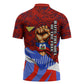 Haiti Flag Day Soul Of The Free L Union Fait La Force Zipper Polo Shirt Peace Dove And Power Fist Art With Hibiscus And Broken Chains