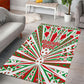 Burundi Pride Beat Of 1962 Independence Day Area Rug Traditional Karyenda Drummer Art With Flag Sunburst Design