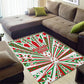 Burundi Pride Beat Of 1962 Independence Day Area Rug Traditional Karyenda Drummer Art With Flag Sunburst Design