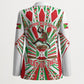 Burundi Pride Beat Of 1962 Independence Day Blazer Traditional Karyenda Drummer Art With Flag Sunburst Design