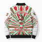 Burundi Pride Beat Of 1962 Independence Day Bomber Puffer Jacket Traditional Karyenda Drummer Art With Flag Sunburst Design