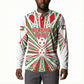 Burundi Pride Beat Of 1962 Independence Day Button Sweatshirt Traditional Karyenda Drummer Art With Flag Sunburst Design