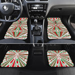 Burundi Pride Beat Of 1962 Independence Day Car Mats Traditional Karyenda Drummer Art With Flag Sunburst Design